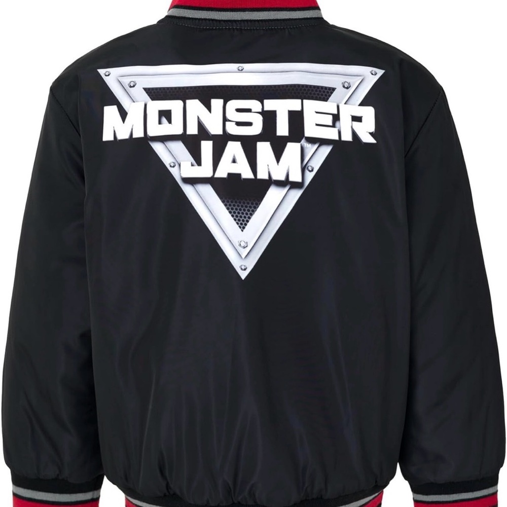Kids Monster Jam Jacket with Monster Trucks - Picture 2 of 4